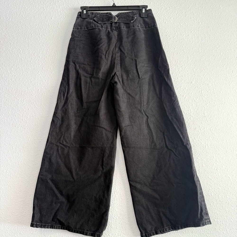 Free People High Waisted‎ Wide Leg Black Jeans Size 25 - Picture 5 of 13